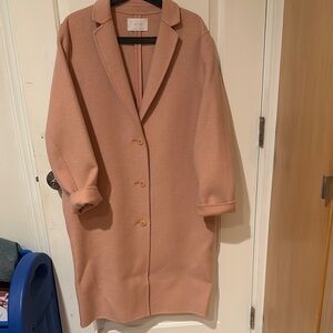 Blush Pink Wool Coat